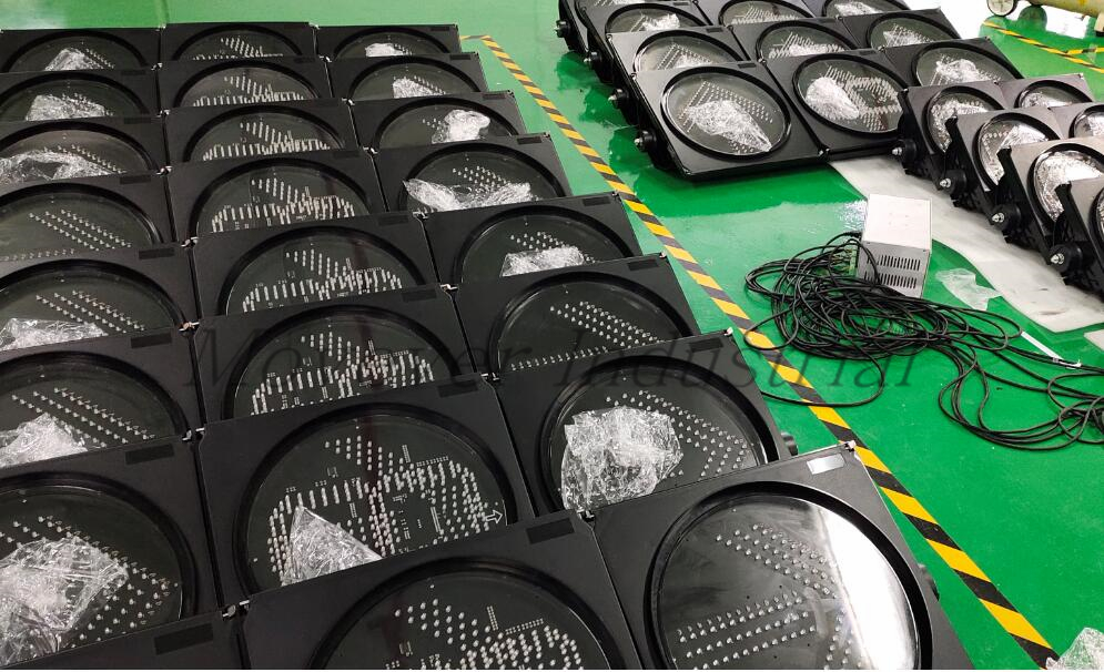 Dia 200mm yellow/amber color solar traffic flashing light(图2)